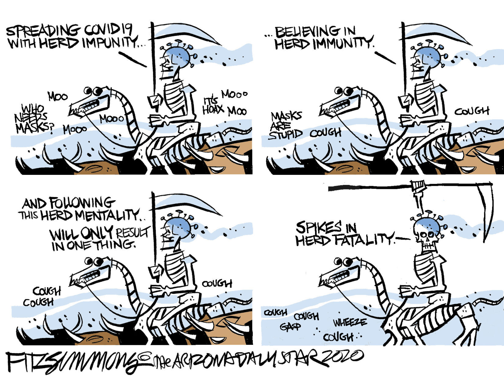 Daily Fitz Cartoon: The Herd